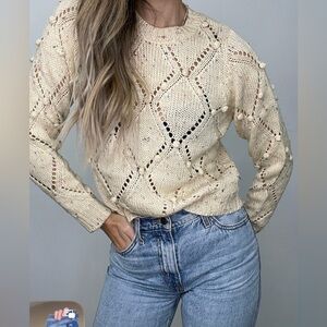 Mink Pink Sabrina Pom Pom Sweater - NWT - Size M